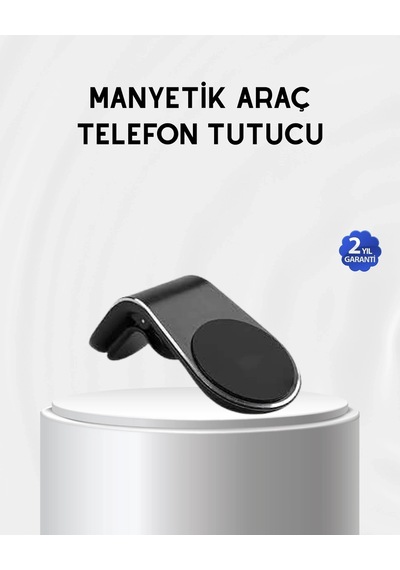 Mey İthalat Araç İçi Manyetik Telefon Tutucu Güçlü Klipsli Ve 360 Derece Ayarlanabilir