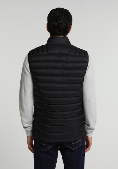 Colin's Colins Slim Fit Dik Yaka Fermuarlı Astarlı Erkek Siyah Yelek Cl1082936 Q1.v1 Blk