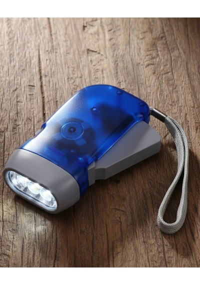Kendiliğinden Şarjlı El Feneri Pilsiz Dinamolu 3 Led Taşınabilir