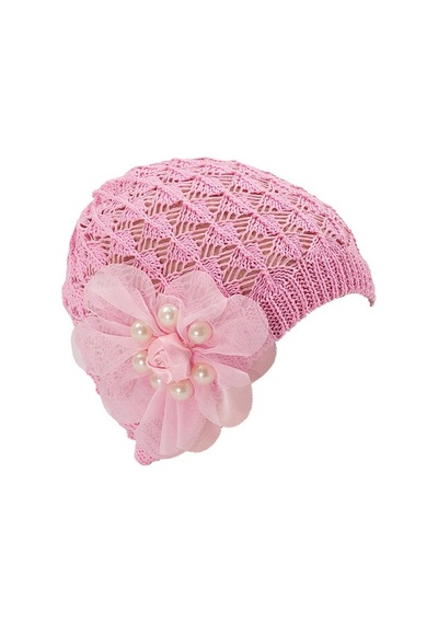 Bay Şapkacı Kız Bebek Merserize Bere Pembe 4849 0-1 Yaş-Pembe