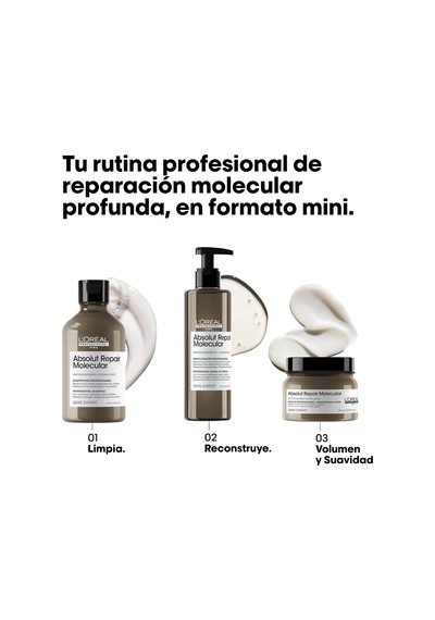 Serie Expert Absolut Repair Molecular Yıpranmış Saçlar İçin Durulanmayan Maske 150 Mililitre