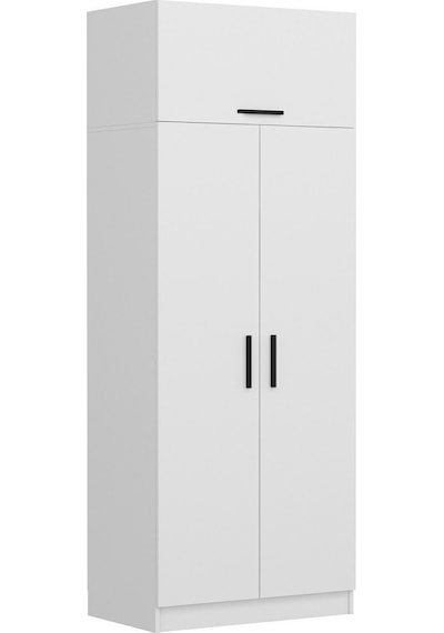 Kale 2 Kapaklı Zincir Dolap-yüklük - Beyaz 255cm