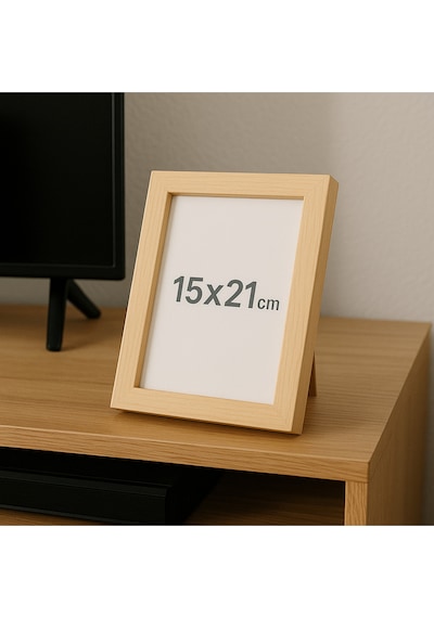 Ahşap Fotoğraf Çerçevesi 15x21 Cm 1. Sınıf Pürüzsüz Yüzey Masaüstü & Dekoratif
