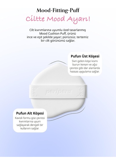 Yarı Mat Bitişli Filtre Etkili Cushion Mood Fit Cover Cushion Spf50+ Pa++++ 02 Ivory Fit