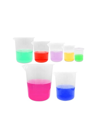 Borox Kabartma Dereceli Plastik Beher 100 ML