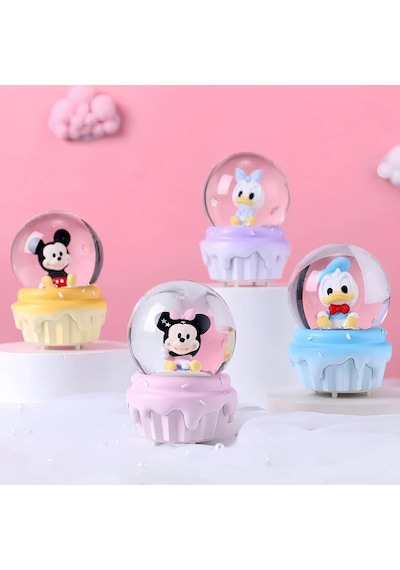 Mickey Mouse Işıklı Kar Küresi 9 Cm Alk3112 Diğer