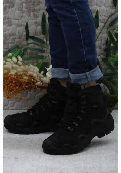 Hammer Jack Hammerjack 23015 Siyah Hakiki Deri Waterproof Su Geçirmez Outdoor Bot 001