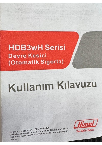 Himel 1x25a B 4,5ka Otomatik Sigorta Devre Kesici