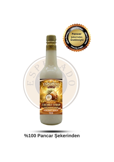 Premium Hindistan Cevizi Aromalı Kahve Şurubu 750 Ml - Barista Serisi Diğer