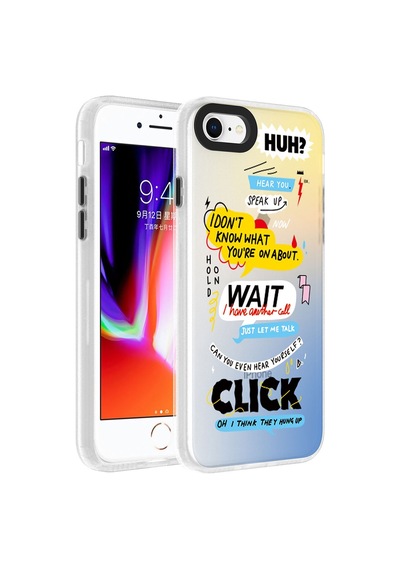 Kilifone - Apple Uyumlu iPhone Se 2020 - Kılıf Koruyucu Sert Desenli Dragon Kapak - Kelimeler