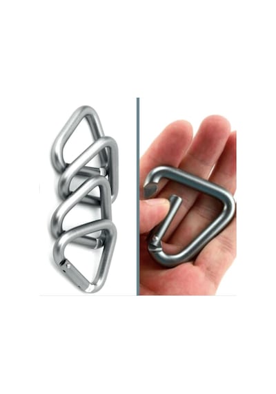 Omeniv 4 Adet Karabina Sırt Çantası Kamp Outdoor Anahtarlık Haki