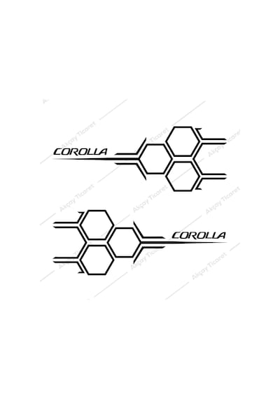 Corolla Kapı Altı Sticker Toyota Corolla Sticker Oto Sticker (531150108)