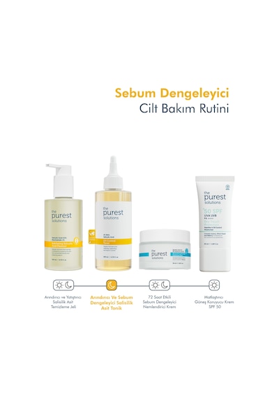 The Purest Solutions Yağlı Ve Karma Ciltler için ve Siyah Nokta Karşıtı Salisilik Asit Tonik 200 ml