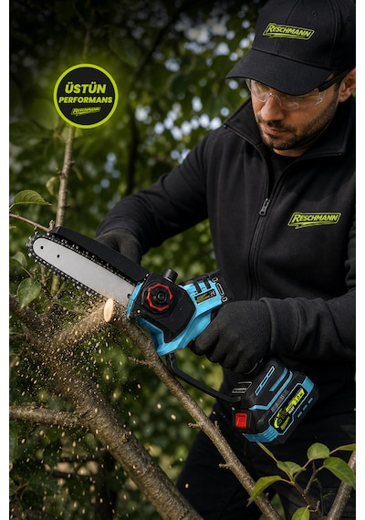 R-9908-9108 2'li Set Şarjlı Testere Ve Budama Makası 21v - 3.0 Ah - Dijital Göstergeli