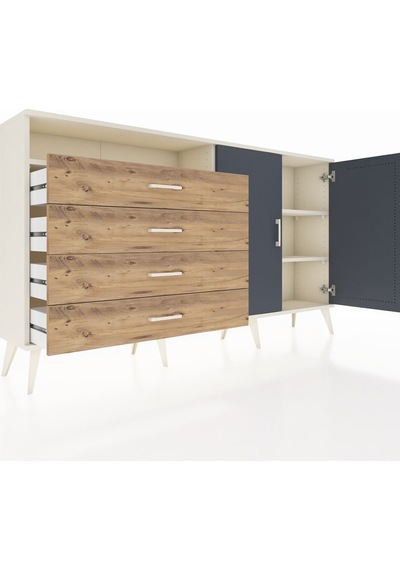 Arges Konsol 3 Raflı 4 Çekmeceli 2 Kapaklı 176x30x99 Aytaşı-antrasit/çam Antrasıt/atlas Çam - Aytası Arges Konsol 3 Raflı 4 Çekmeceli 2 Kapaklı 176x30x99 Aytaşı-antrasit/çam Antrasıt/atlas Çam - Aytası