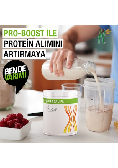 Herbalife Pro Boost Ekstra Protein Desteği İçin Nötr Aromalı Toz Vanilya