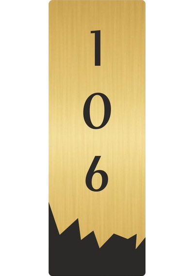 Metal Departman Kapı İsimliği, Yönlendirme Levhası 106 Dikey 10x20 Cm Altın Renk
