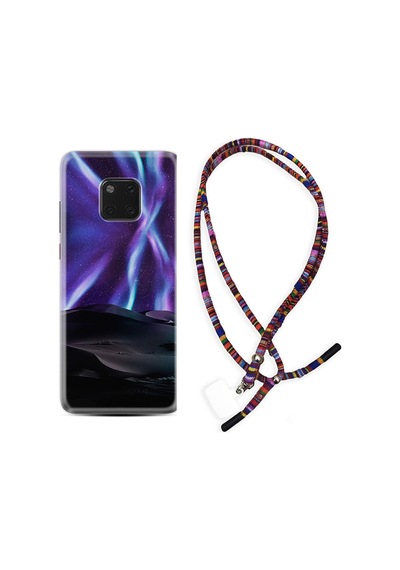 Huawei Mate 20 Pro Kılıf Rasta Boyun Askılı Kuzey Iışkları 1864