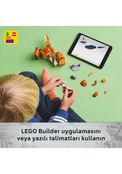 LEGO® Jurassic World Küçük Eatie: T. rex 76967 - 7 Yaş ve Üzeri Çocuklar için Dinozor İçeren Yaratıcı Oyuncak Yapım Seti (317 Parça)