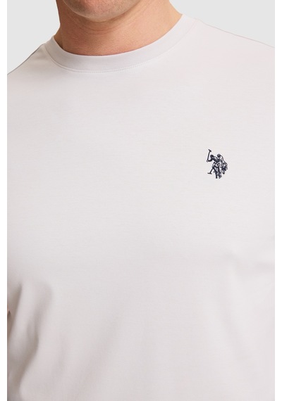 U.s. Polo Assn. Erkek Açık Gri Tişört Basic 50324944-vr001