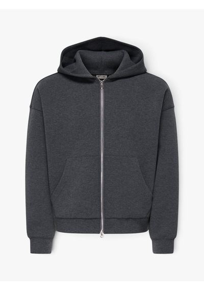 Only & Sons Onsgoyle Boxy Ls Scuba Zıp Hoodıe Noos Erkek Gri Sweatshirt - 22035193