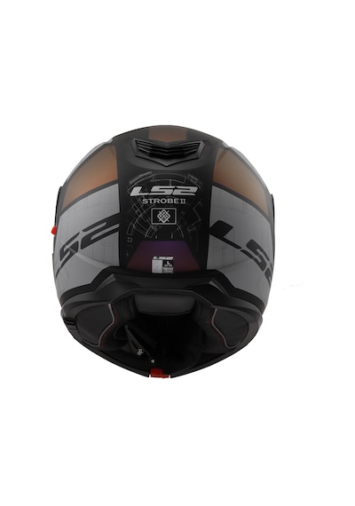 Ls2 Strobe 2 Orion Çene Açılır Motosiklet Kaskı Gri - Kahverengi - Siyah