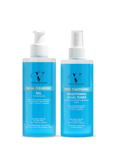 Vitanova Gözenek Sıkılaştırıcı ve Aydınlatıcı Tonik 250 ML + Arındırıcı ve Canlandırıcı Yüz Yıkama Jeli 250 ML
