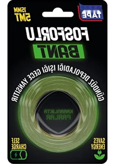 Fosforlu Bant - 15mm X 5mt, Yeşil