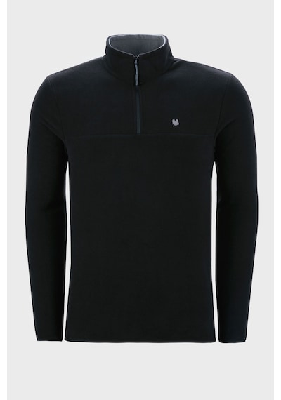 Buratti Slim Fit Anti-Pilling Tüylenme Yapmayan Bato Yaka Kışlık Şardonlu Erkek Polar 5906001 Siyah