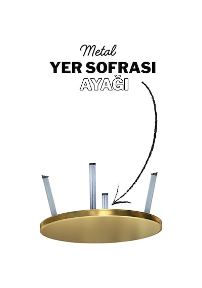 4 Adet 25 Cm Metal Yer Sofrası Ayağı - Katlanır Çinko Sini Altı Takımı 4 Adet Metal Katlanır Sehpa Ayağı Katlanır Ayak Parmak İzi Bırakmaz Inox Parmak İzi Bırakmaz Inox