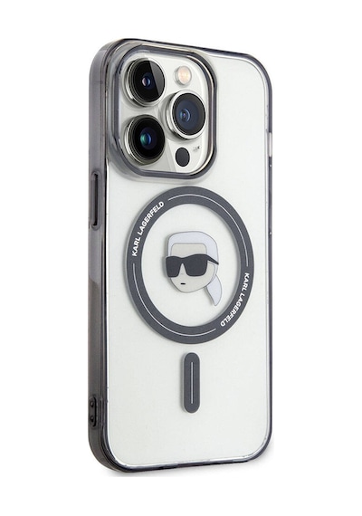 Apple Uyumlu iPhone 15 Pro  Kılıf Karl Lagerfeld Magsafe Şarj Özellikli Iml Karl  Lisanslı Şeffaf
