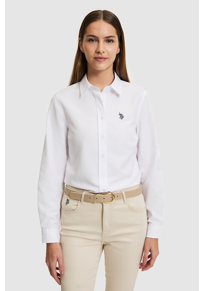 U.s. Polo Assn. Kadın Beyaz Gömlek Basic 50324791-vr013