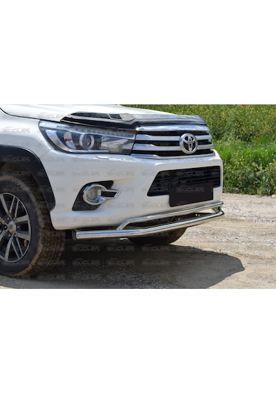 Ekiciler Toyota Uyumlu Hilux 2015 Sonrası Krom Bıyık Ön Koruma