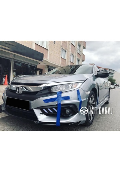 Honda Civic Makyajsız 2016-2018 Fc5 Ön Ek Plastik Boyasız