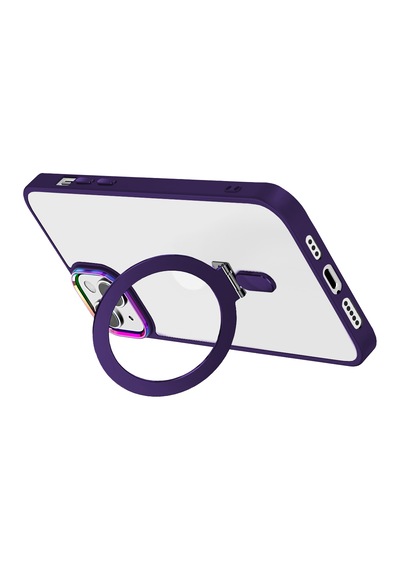 Apple Uyumlu iPhone Buff 13 Bumpermag Kılıf Purple