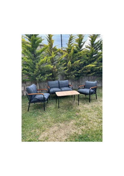 Bahçe Balkon Takımı Gri Gri