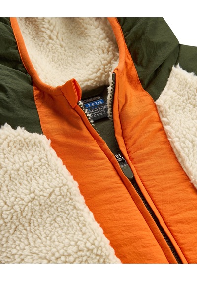 Skechers B Outdoor Fleece Full Zip Sherpa Büyük Erkek Çocuk Haki Mont Sk2620141-1629
