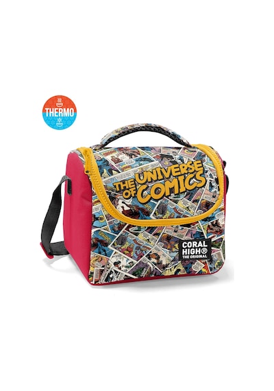 Coral High Kids Çizgi Roman Desenli 3 Lü Okul Çanta Seti Set0133215 Açık Bej