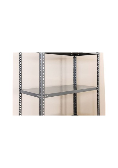 Çelik Raf 31x93x200 Cm 5 Katlı Galvaniz Raf, Depo, Bakkal, Kiler, Dosya, Market, Kitaplık Rafı Gri