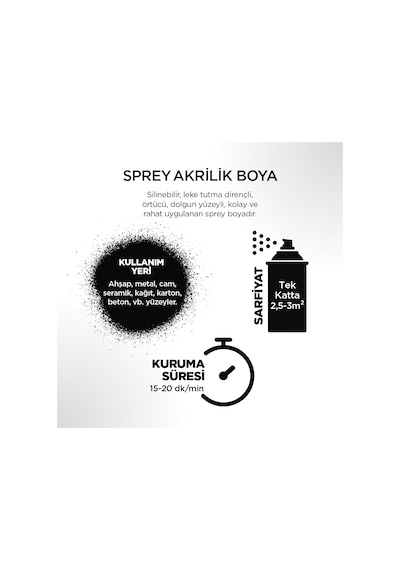 Polisan Sprey Boya 400 Ml.-Parlak Siyah Ral 9005