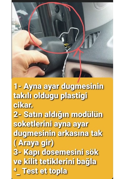 Doblo D4 Soketli Kilide Duyarlı Ayna Katlama Kiti