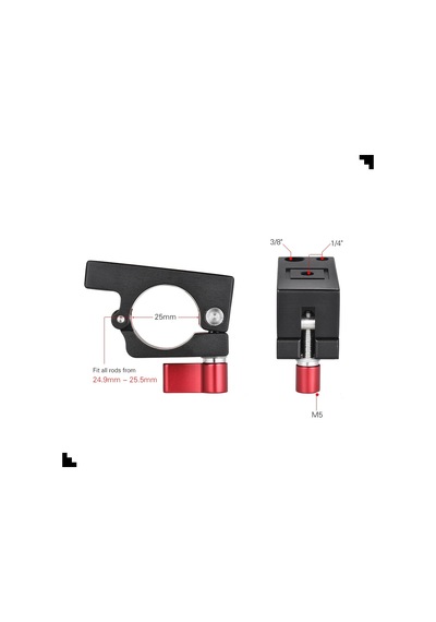 Andoer D5175 25mm Çubuk Kelepçe Tutucu