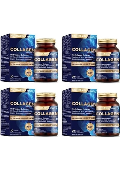 Nutraxin Collagen Hidrolize Kolajen 30 Tablet 4 Adet