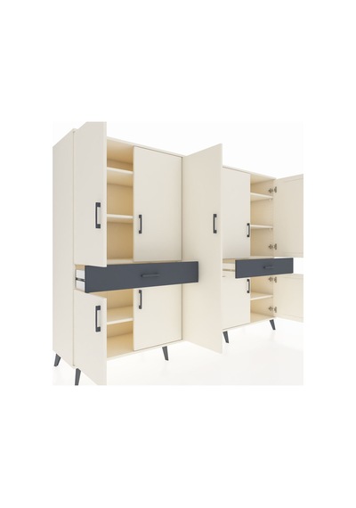 Hyperion Dolap 12 Raflı 2 Çekmeceli 8 Kapaklı 220x44x163 Aytaşı-a Aytaşı-aytaşı/antrasit Hyperion Dolap 12 Raflı 2 Çekmeceli 8 Kapaklı 220x44x163 Aytaşı-a Aytaşı-aytaşı/antrasit