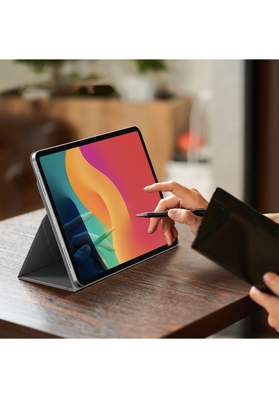 Apple Uyumlu iPad  Air 13 2025 M3 Kılıf Amazingthing Matte Pro Mag Folio Katlanabilir Magnetik Standlı Siyah