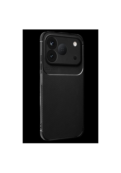Newface Tecno Spark 50 4g Auto Focus Karbon Kapak - Siyah