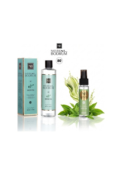 Green Tea Kolonya İkili Set 400 Ml Dökmeli + 60 Ml Sprey Cep Boy %80 Alkollü