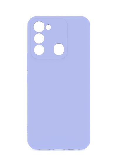 Tecno Spark 8c Kılıf Kamera Korumalı Silikon Rubber Arka Kapak Lila
