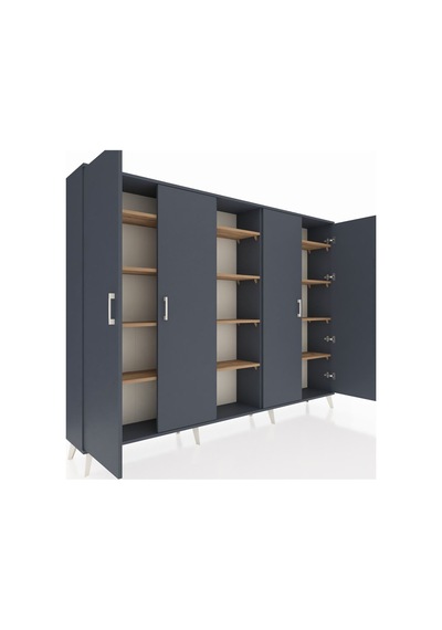 Arges Dolap 12 Raflı 4 Kapaklı 220x30x163 Antrasit-antrasit/çam Antrasıt/atlas Çam - Antrasıt Arges Dolap 12 Raflı 4 Kapaklı 220x30x163 Antrasit-antrasit/çam Antrasıt/atlas Çam - Antrasıt