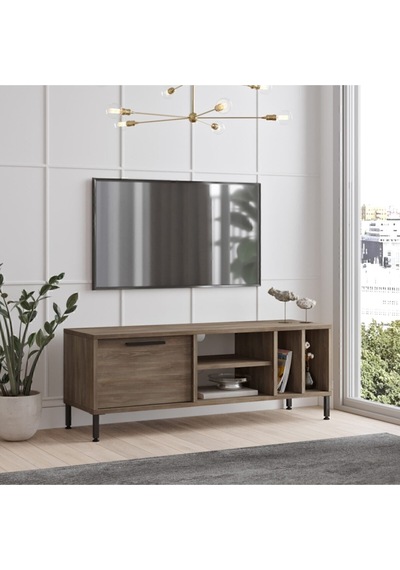 Toria Tv Ünitesi Sehpası Metal Ayaklı 120cm Kahve Tor2-cu Kahverengi Toria Tv Ünitesi Sehpası Metal Ayaklı 120cm Kahve Tor2-cu Kahverengi